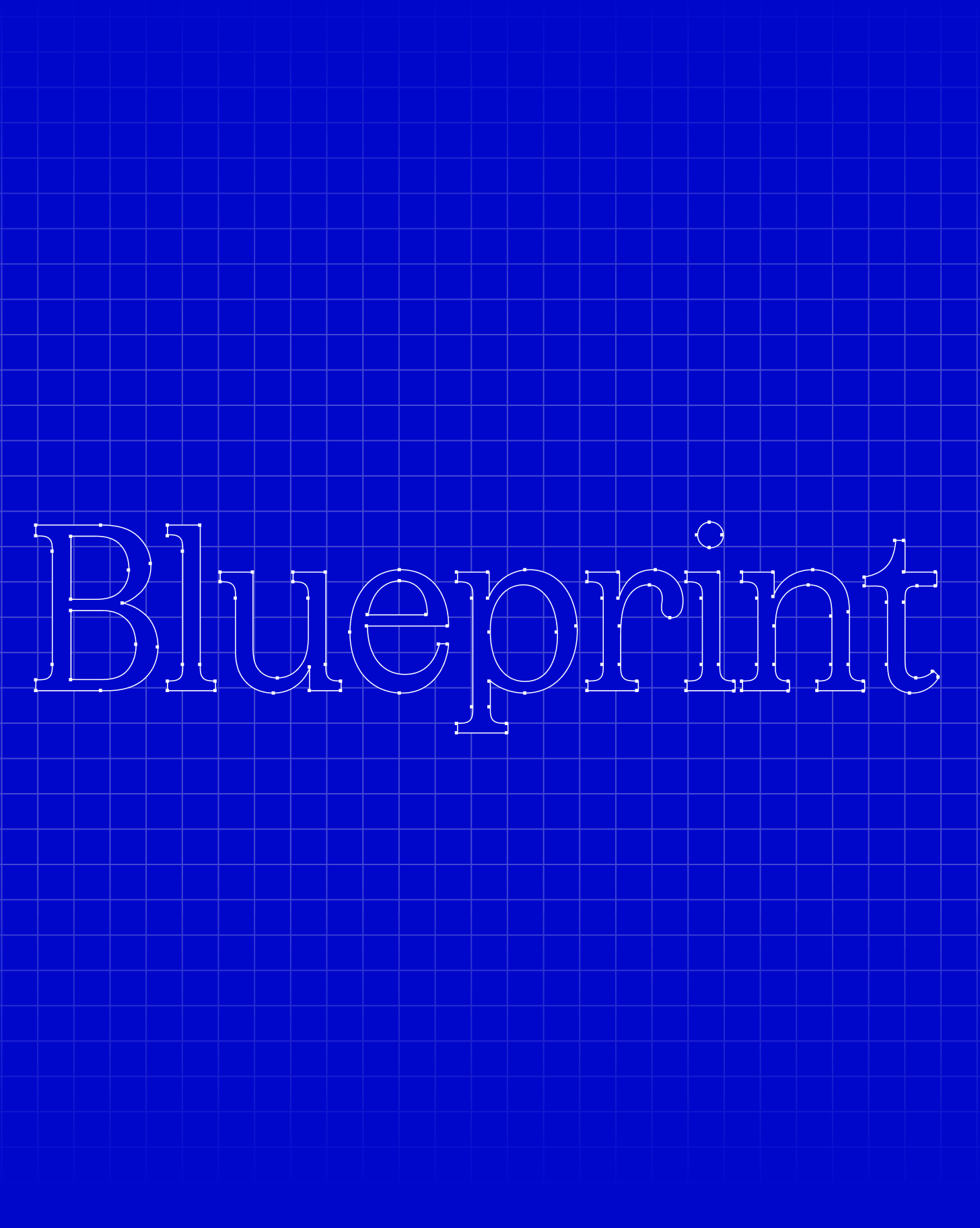 Blue blueprint illustration